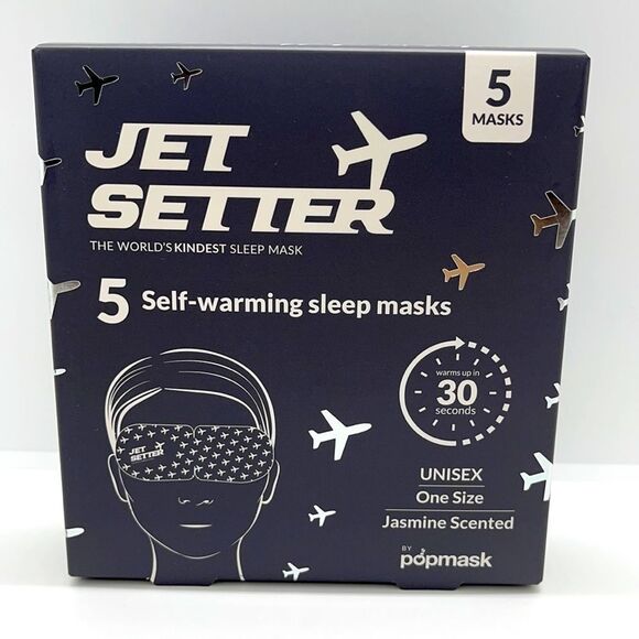 Popmask Jet Setter (5) Self Warming Sleep Masks - Picture 4 of 8
